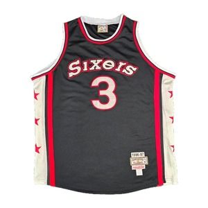 Mitchell & Ness Hardwood Classics Allen Iverson #3 Sixers‎ Jersey XXL Vintage
